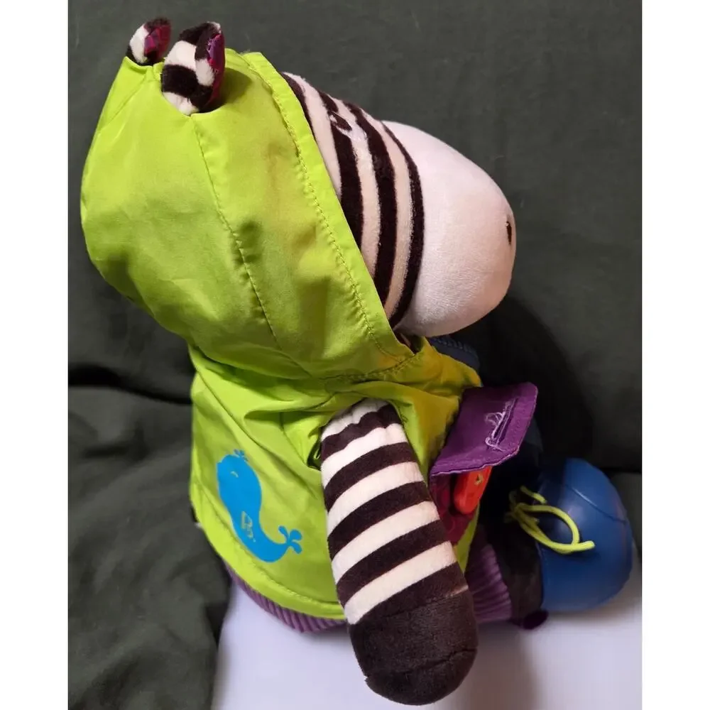 B. Toys Zebb Zebra Giggly Zippies Developmental Plush Sensory Learning Toy